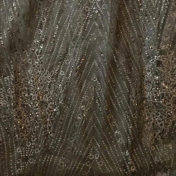 Black Formal Sparkly Dress, Size 2 - Picture 3 of 3